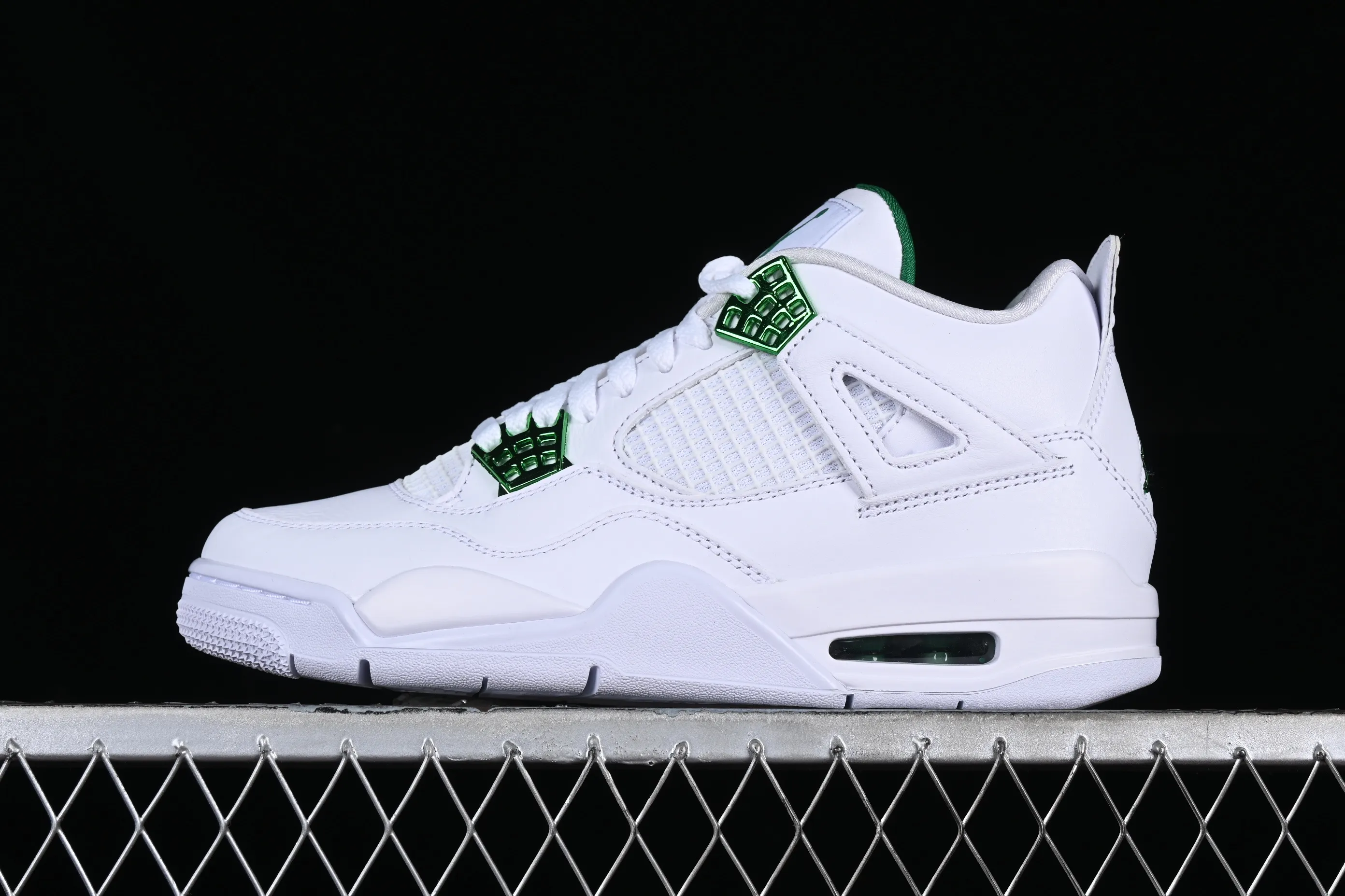 All categories Air Jordan Jordan series basketball shoes Air Jordan 4 GX foreign trade version Air Jordan 4 "Pine Green" AJ4 Joe 4 white and green first layer genuine standard CT8527-113
